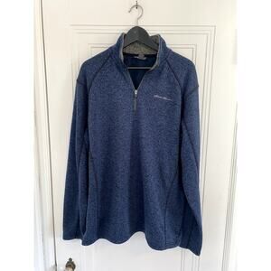 Eddie Bauer Blue 1/4-Zip Sweatshirt